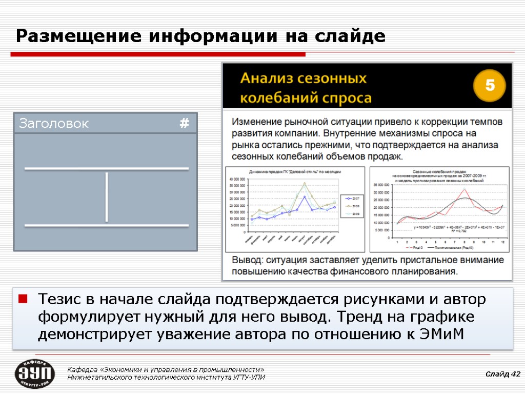 Размещение текста в интернете. Размещение информации на слайде. Для размещения текста на слайде:. Варианты размещения информации в презентации. Размещен график.