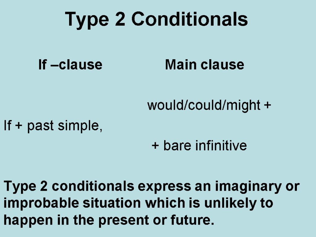 Conditional 2 презентация