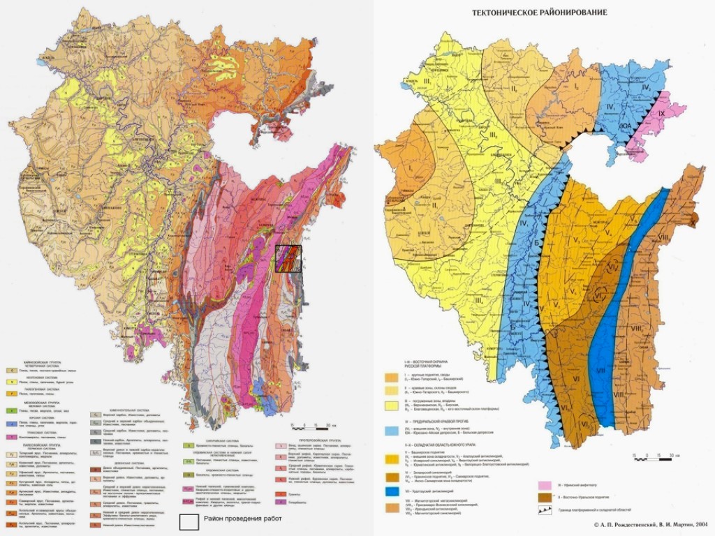 Тектоническая карта пермского края