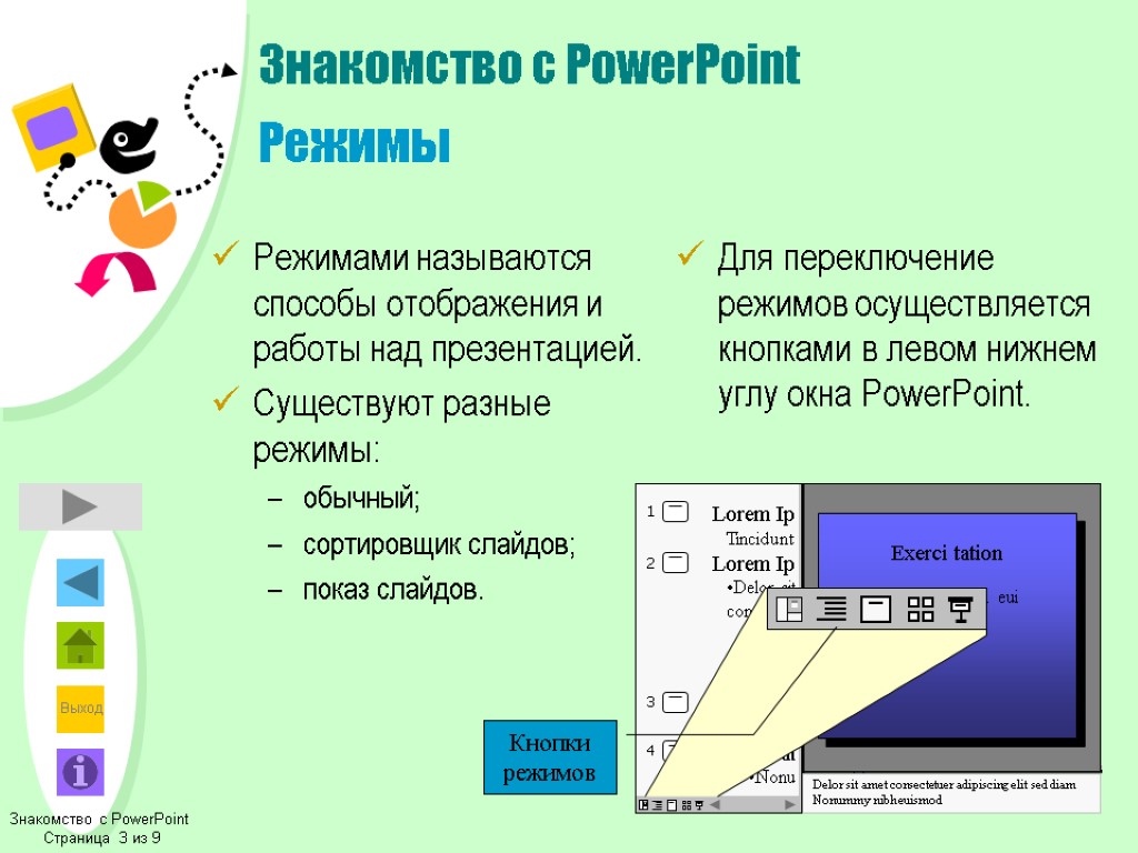 Презентация просмотр темы. Презентация в POWERPOINT. Режим презентации в POWERPOINT. Графики в повер поинте. Режимы создания презентации.