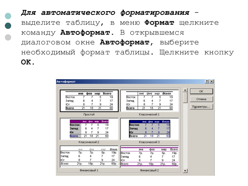 Можно ли для группы ячеек таблицы использовать команду формат по образцу