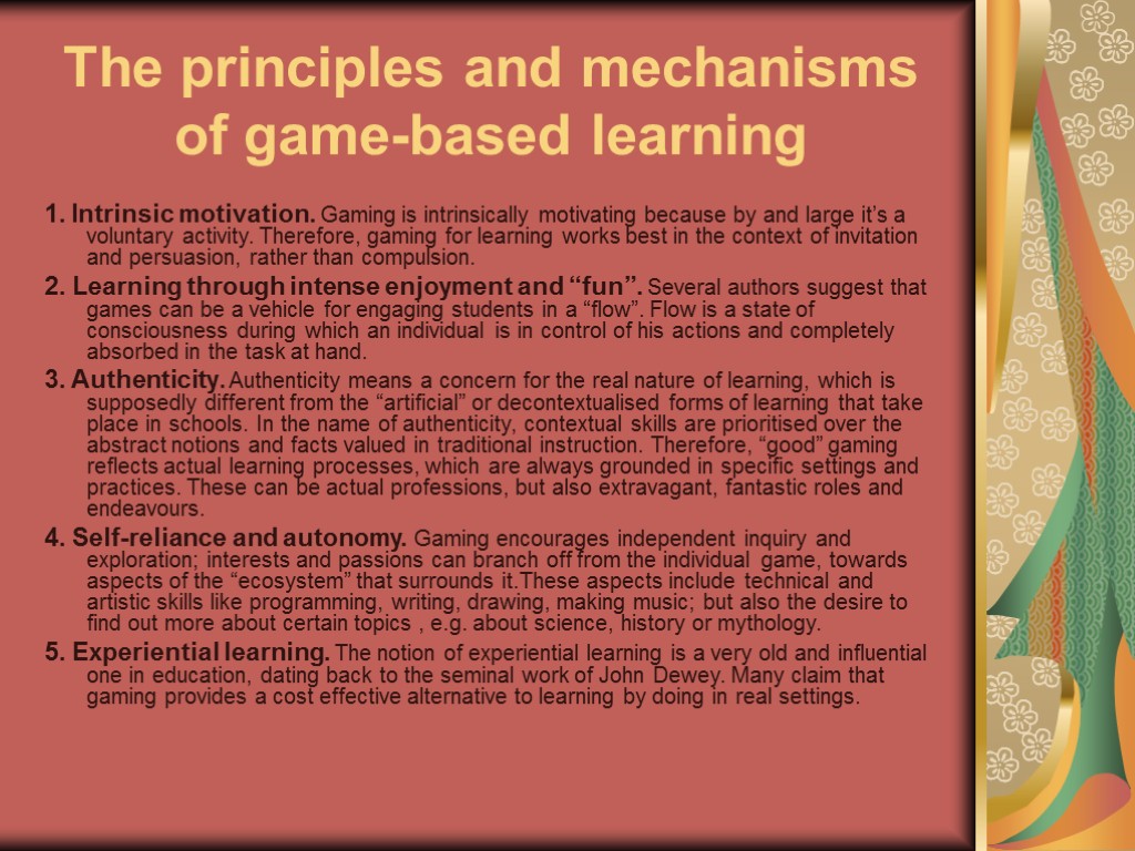 What is Game-Based Learning (GBL)? Presented by Yuliya