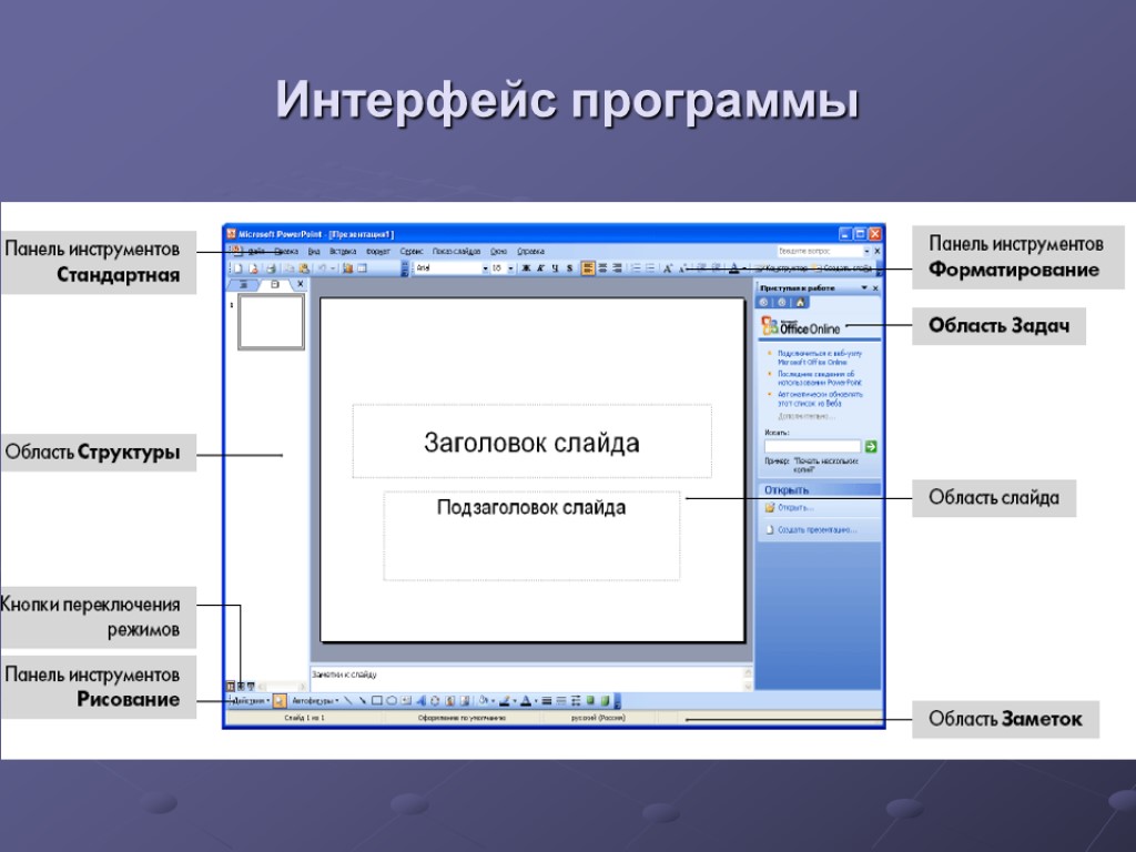 Элементы интерфейса powerpoint. Интерфейс программы повер поинт. Панель инструментов Пойр понт. Опишите Интерфейс программы повер поинт. Панель инструментов POWERPOINT.