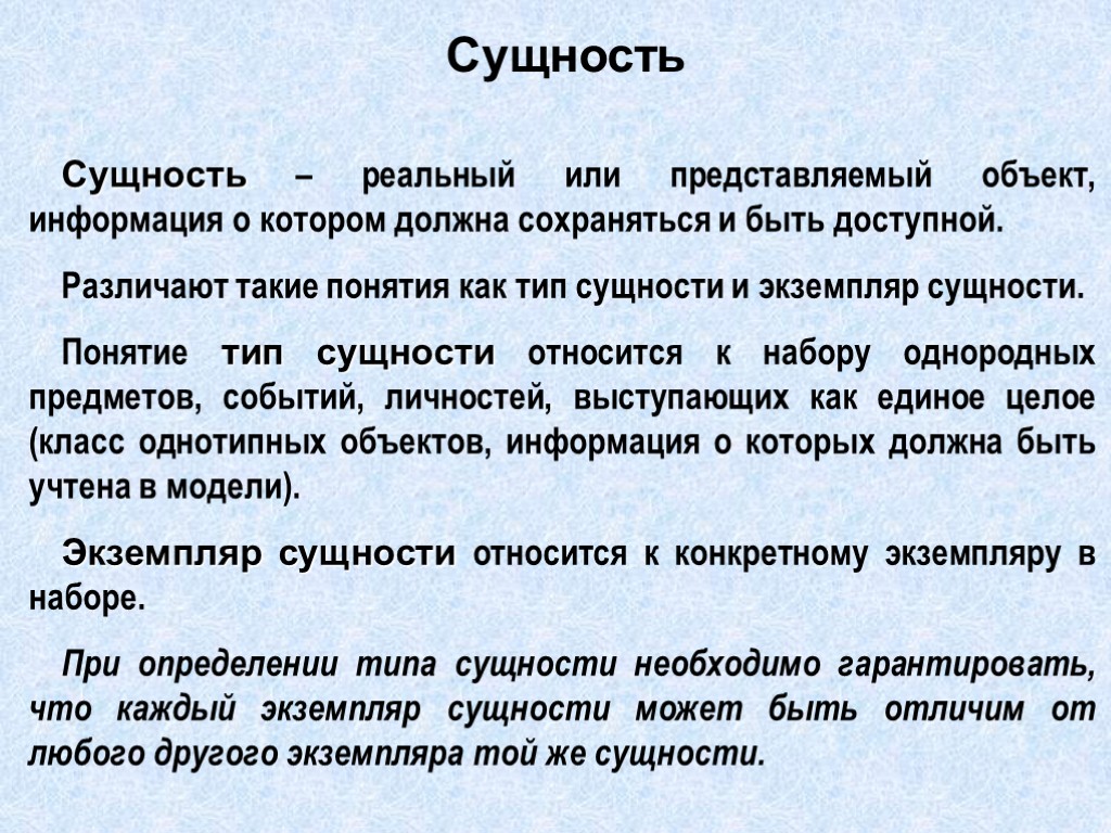 Раскройте сущность модели