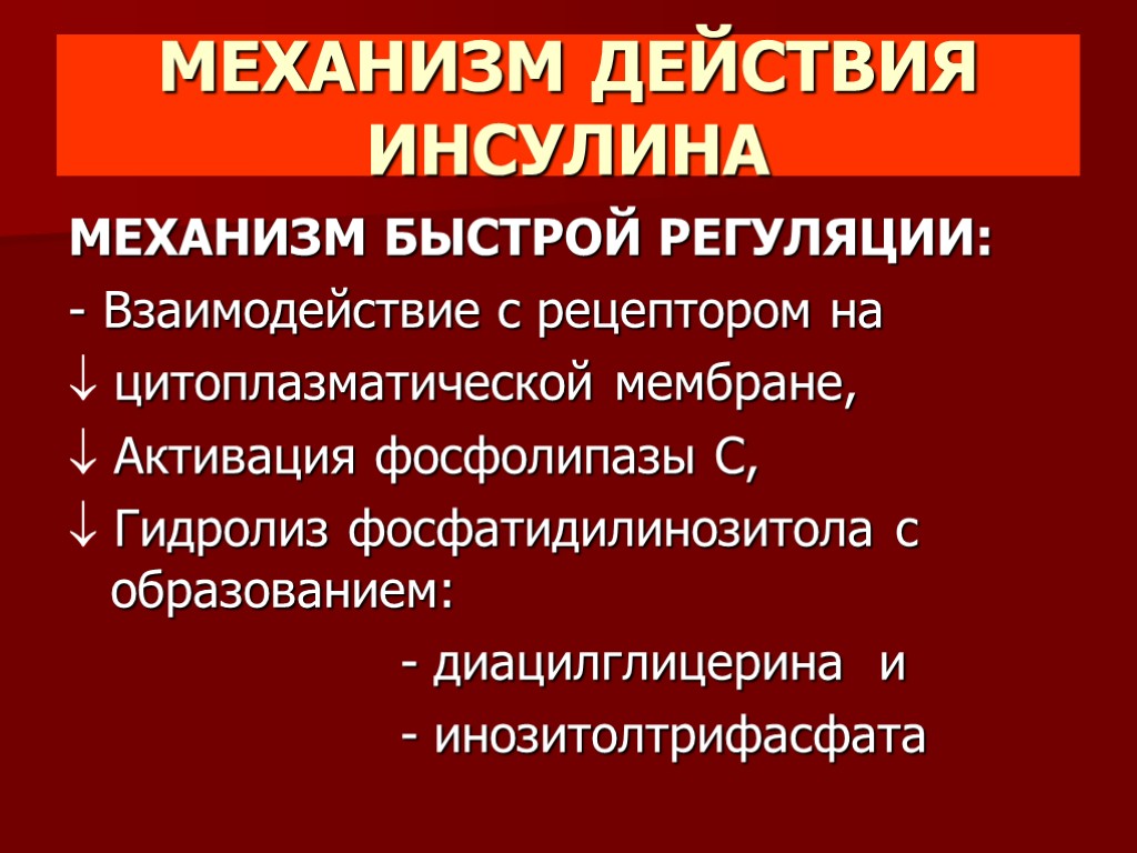 Скор механизм действия. Механизм действия инсулина. Механизм гипогликемического действия инсулина. Быстрый механизм действия инсулина. Механизм действия инсулинов.