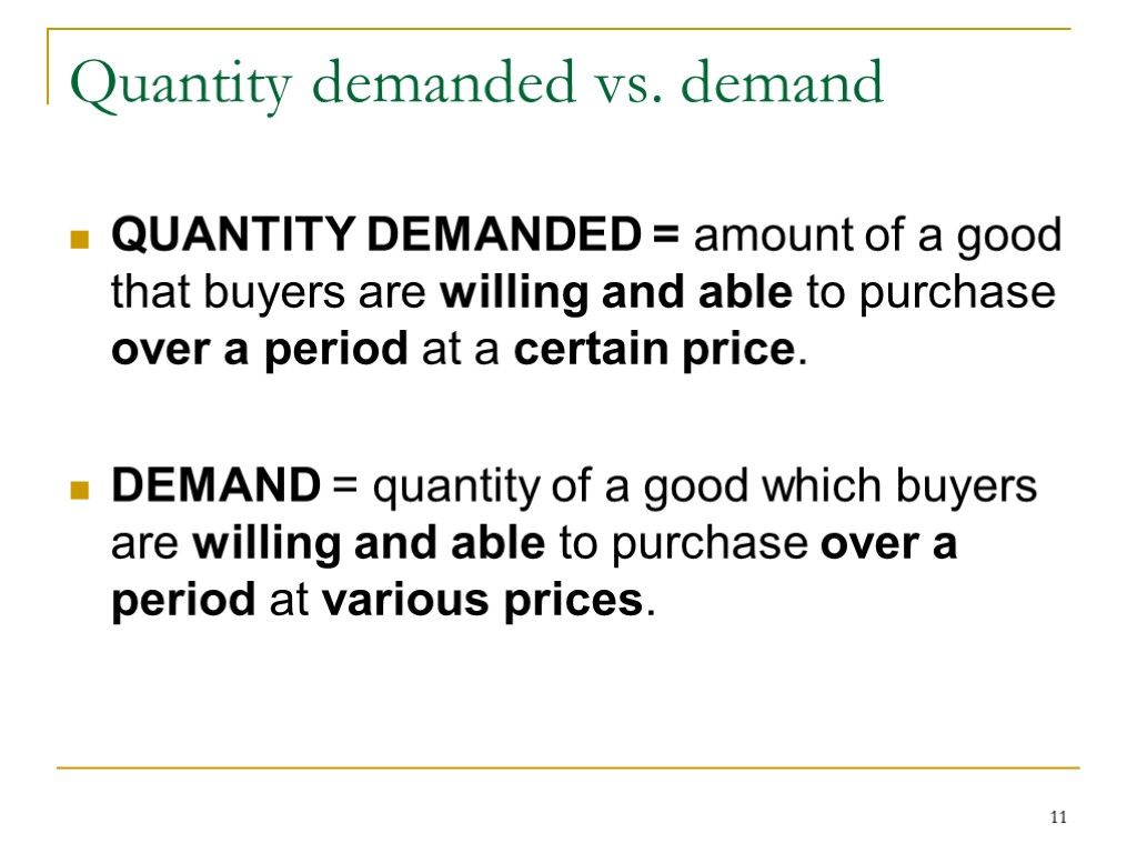 1 Demand and supply Topic 22 Agenda Basics