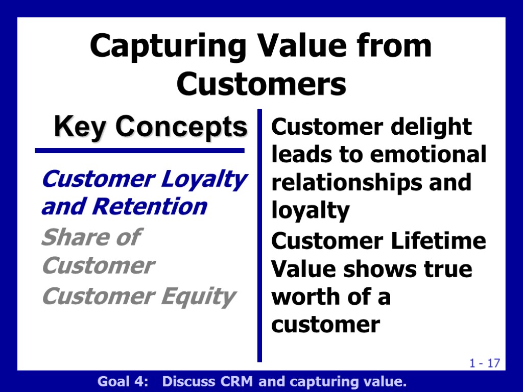 Marketing: Managing Profitable Customer Relationships Chapter 11