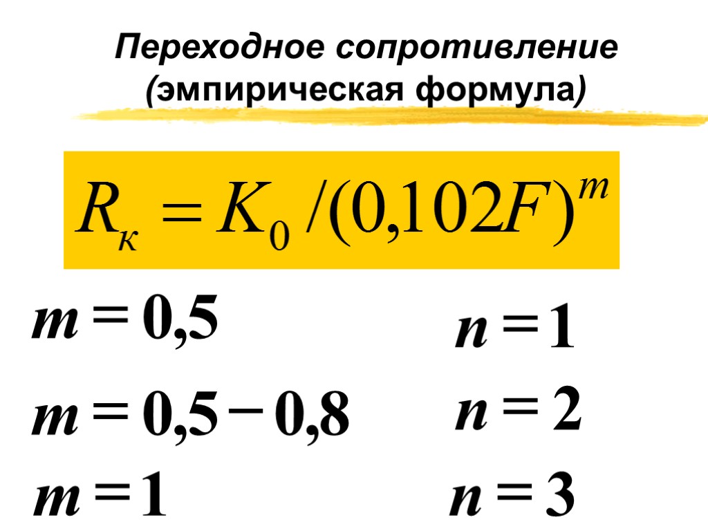 Сопротивление контактов