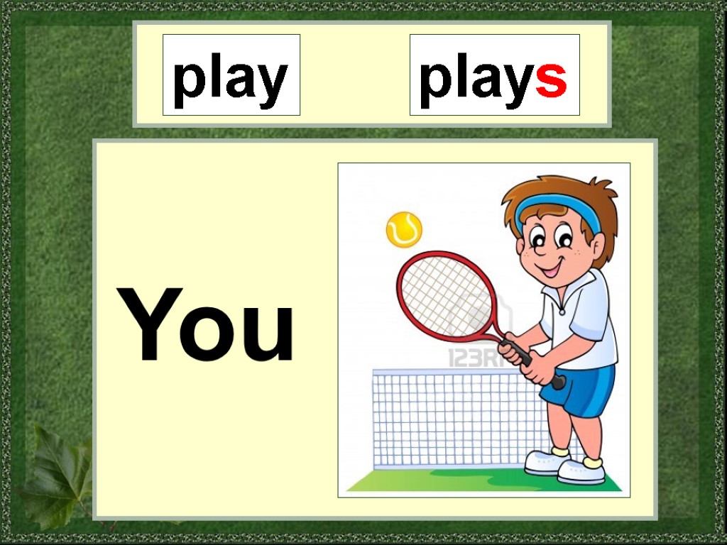 Simple learn. He Plays или playes. I Play или Plays. They Plays или Play. Can he Play или Plays.