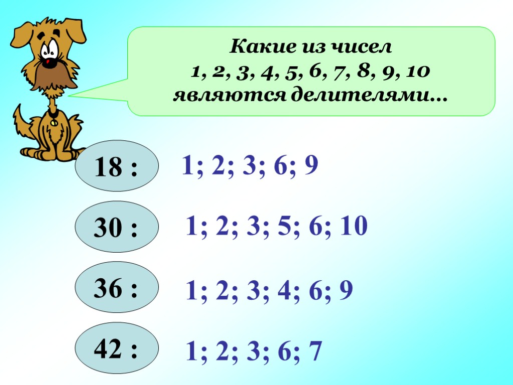 Делители 1 4. Из каких чисел. Какие числа являются делителями. Делители 36 2,3. Числа кратные 2 3 5.