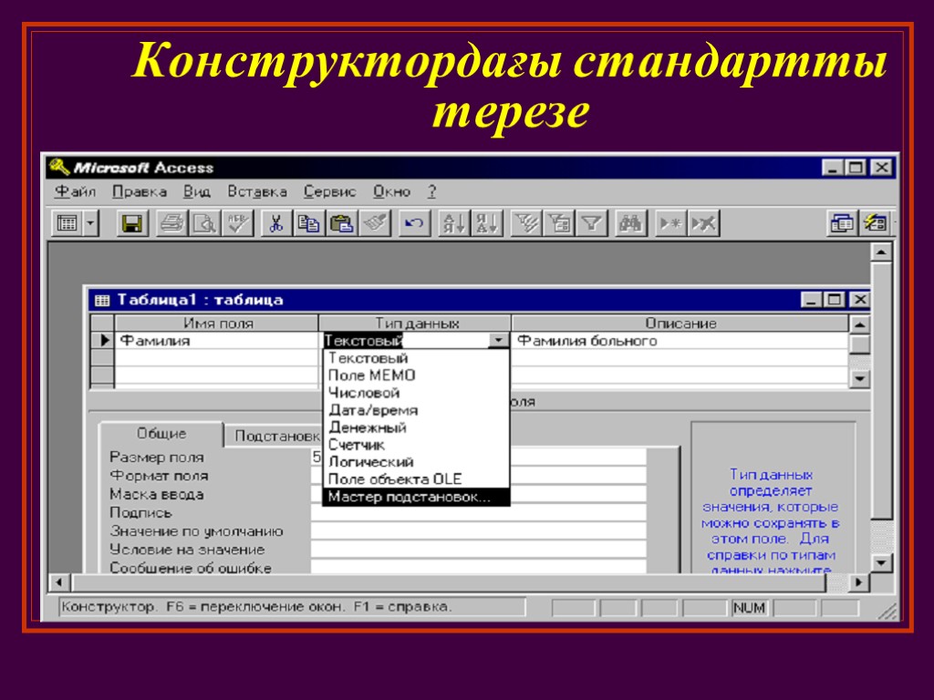 Microsoft access презентация