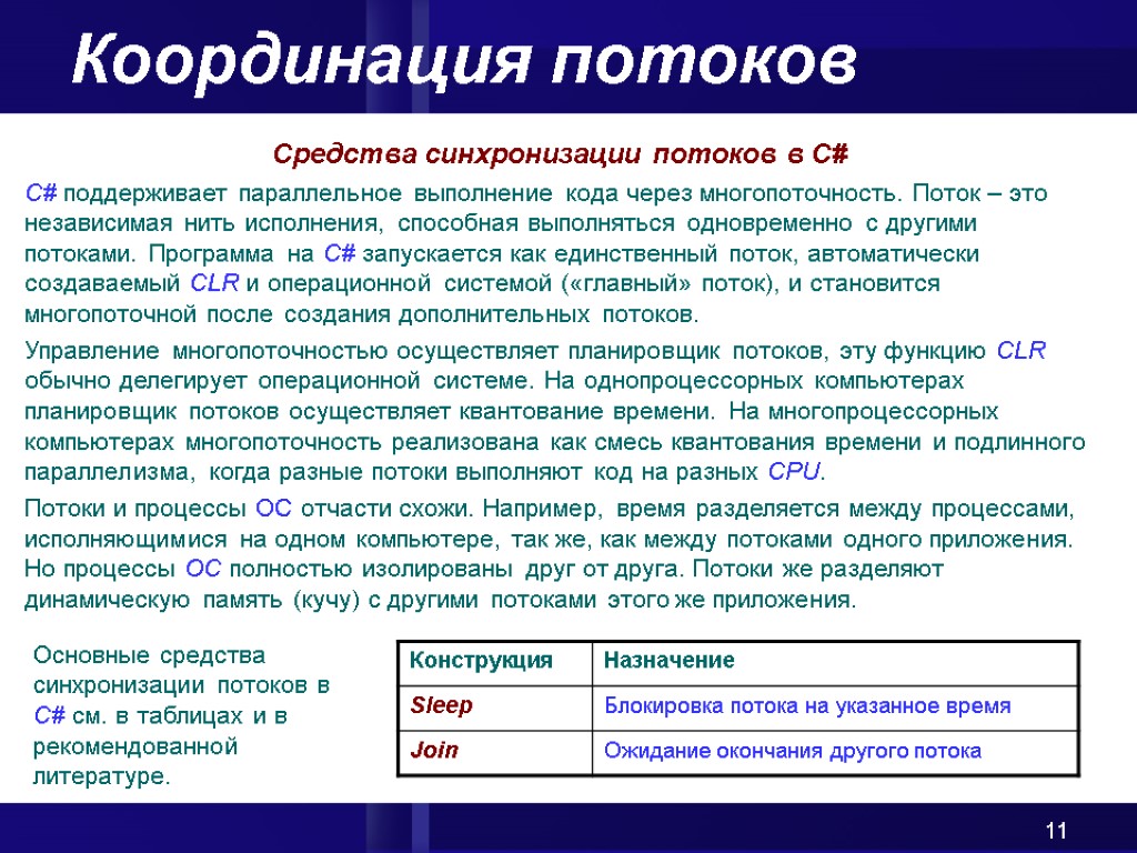 Поток средств. Методы синхронизации потоков. Методы синхронизации потоков одного процесса. Средства синхронизации процессов в ОС. Синхронизация процессов и потоков в ОС.