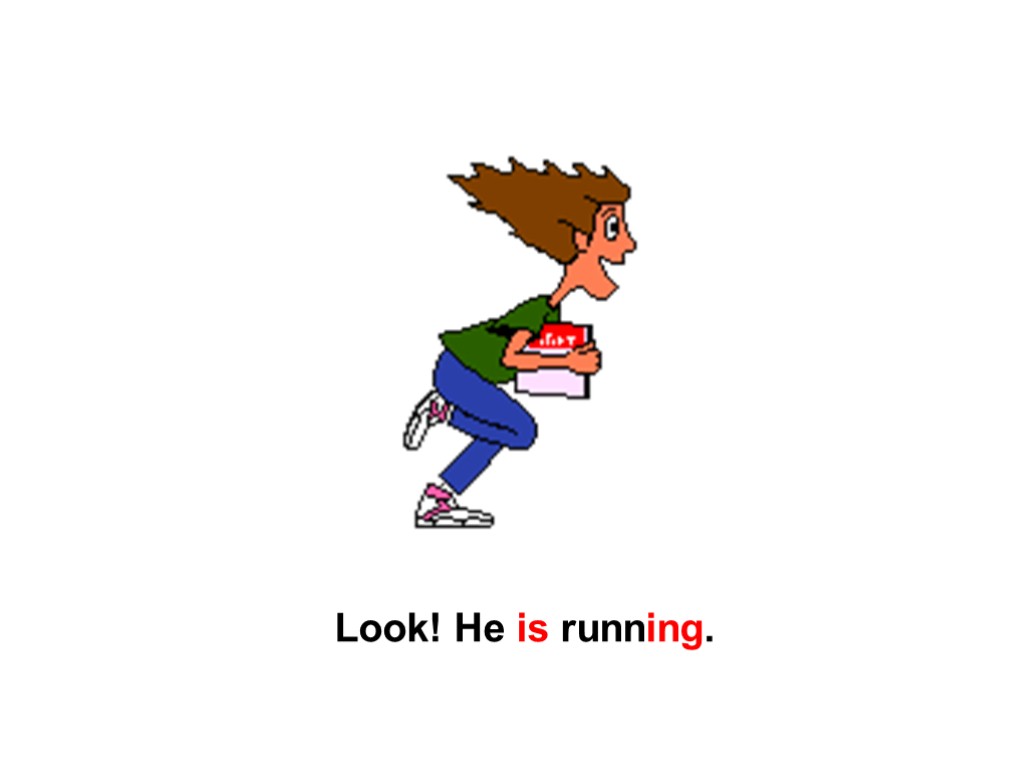 He is running