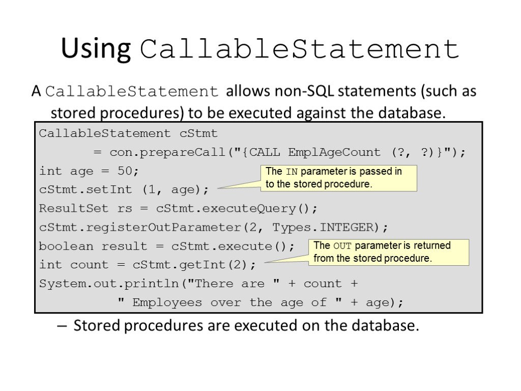 Lesson 13 Building Database Applications with JDBCObjectives After