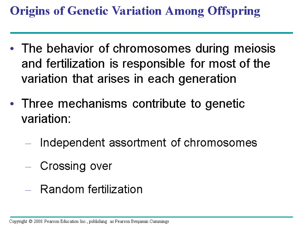 Chapter 13 Meiosis and Sexual Life Cycles. Overview: