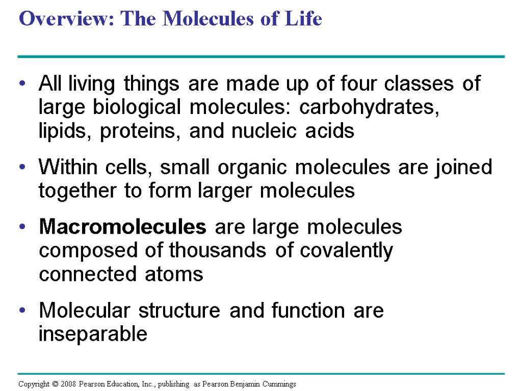 Chapter 5 The Structure and Function of Large