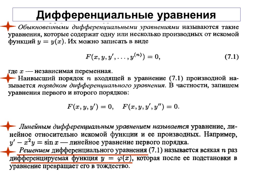 Решение дифференциального. Схема решения обыкновенного дифференциального уравнения. Производные дифференциальных уравнений. Уравнение является дифференциальным уравнением…. Решение обыкновенных дифференциальных уравнений первого порядка.