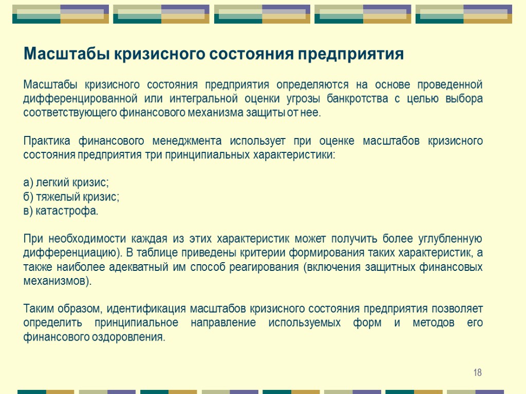 Соответствуйте финансово. Масштабы кризисного состояния предприятия. Масштабы кризисного финансового состояния предприятия. Оценка масштабов кризисного финансового состояния предприятия. Понятие кризисное состояние.