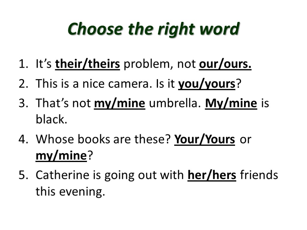Choose the right word test. Абсолютные притяжательные местоимения в английском языке упражнения. Possessive pronouns упражнения. Абсолютные притяжательные местоимения упражнения. Possessive adjectives and pronouns упражнения.