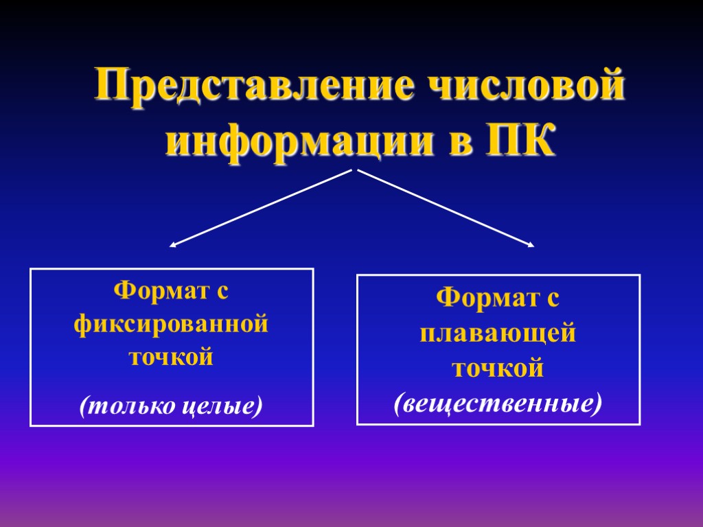 В целом формат. Представление числовой информации. Представление числовой информации в ПК. Способы предоставления числовой информации. Представление числовой информации для презентации.