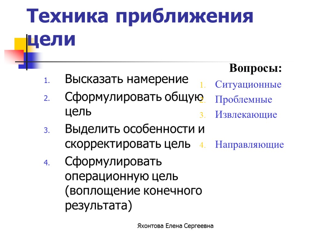 Выделите особенности. Как приблизить цель. Результат есть надвигаются цели. Намерения выказывают или высказывают.