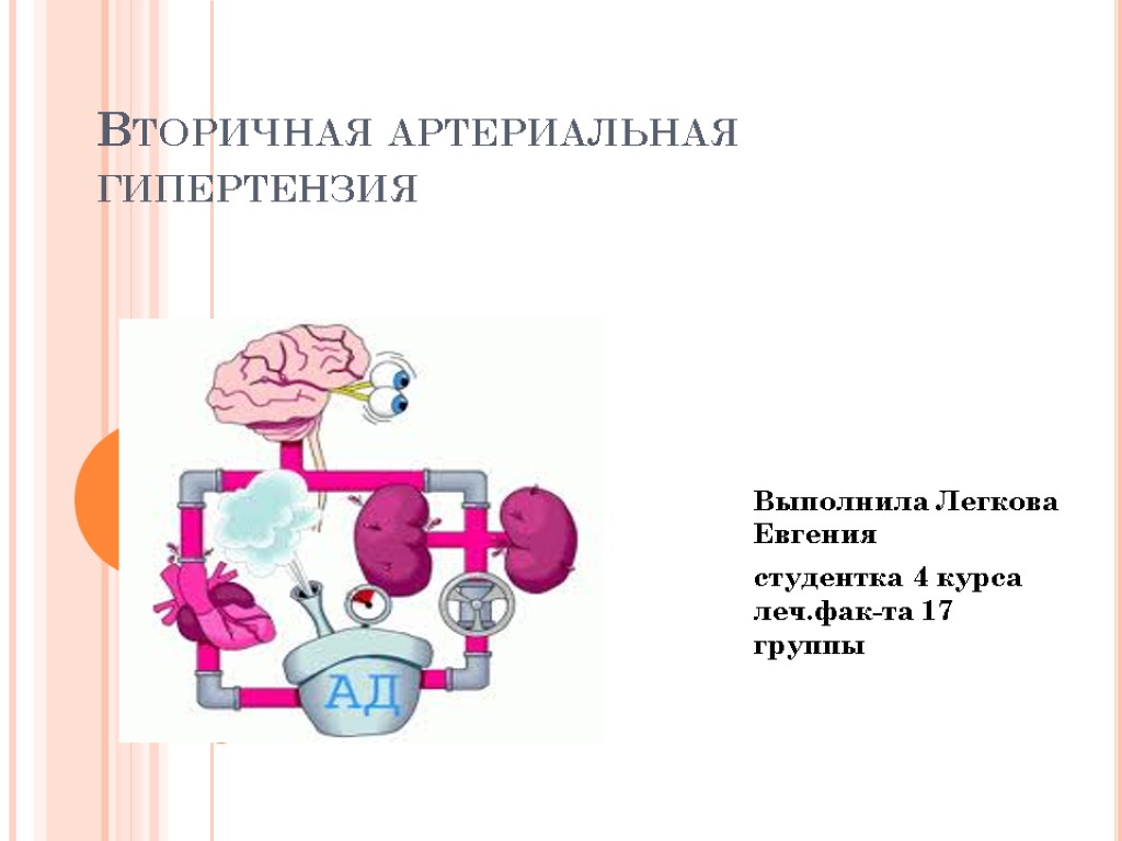 Виды артериальной гипертензии. Вторичная артериальная гипертензия. Классификация вторичных артериальных гипертензий. Причины вторичной артериальной гипертензии. Вторичная гипертензия этиология.