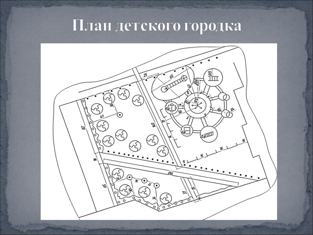 План для детей. Детский городок план. Детская площадка чертеж план. План схема детского городка.