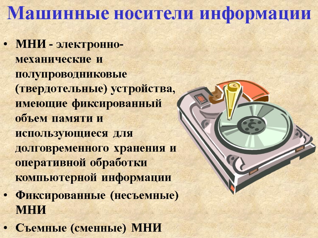 Информационный носитель cd информационная емкость