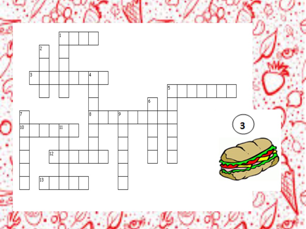 Кроссворд блюдо. Кроссворд пазл. Fast food crossword Puzzle ответы. Кроссворд сказочный винегрет. Пищевая промышленность кроссворд.