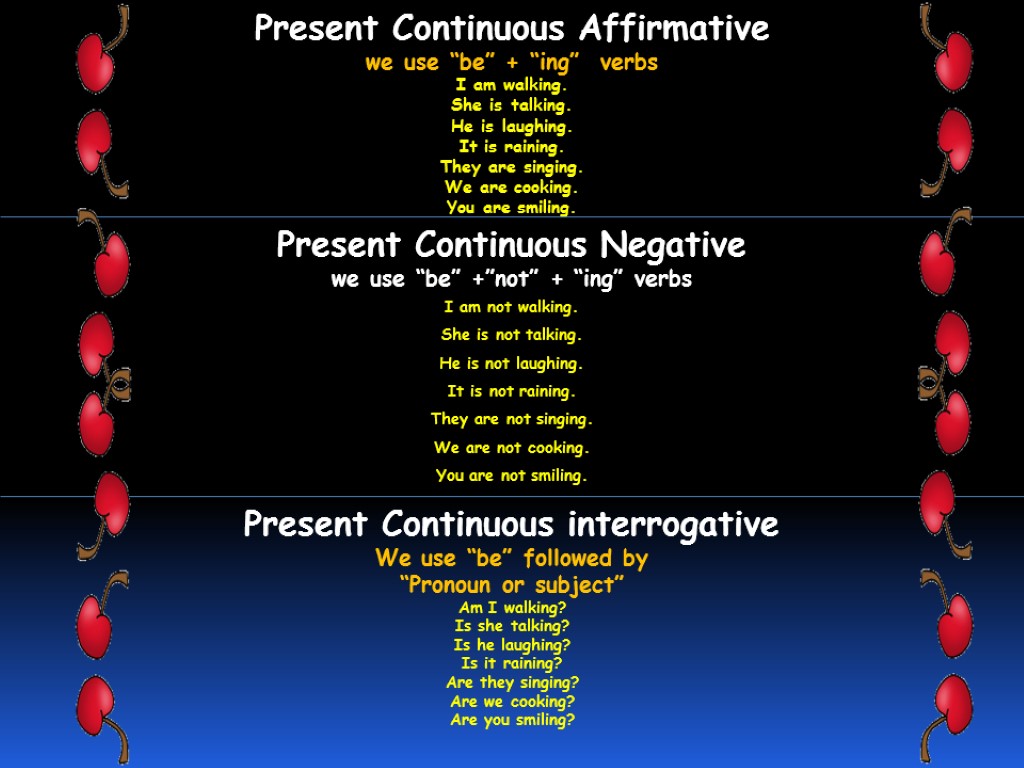 PRESENT CONTINUOUS INTERROGATIVE FORM « WH » QUESTIONS