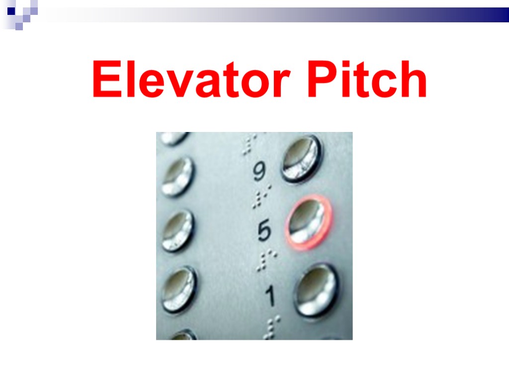 Что означает вид выступления под названием презентация в лифте elevator pitch выберите один ответ