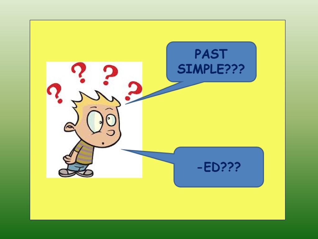 Past simple картинка для детей