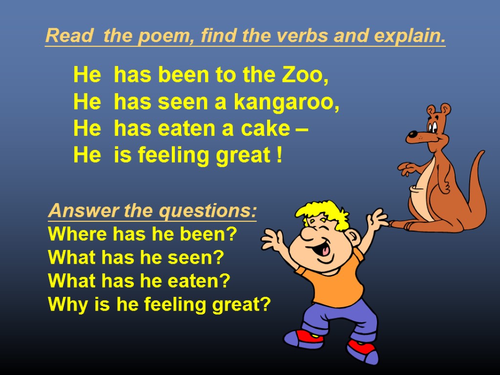 He has eaten. Present perfect стихотворение. Стих present perfect. Фонетическая зарядка present perfect. Стихи на английском present perfect.