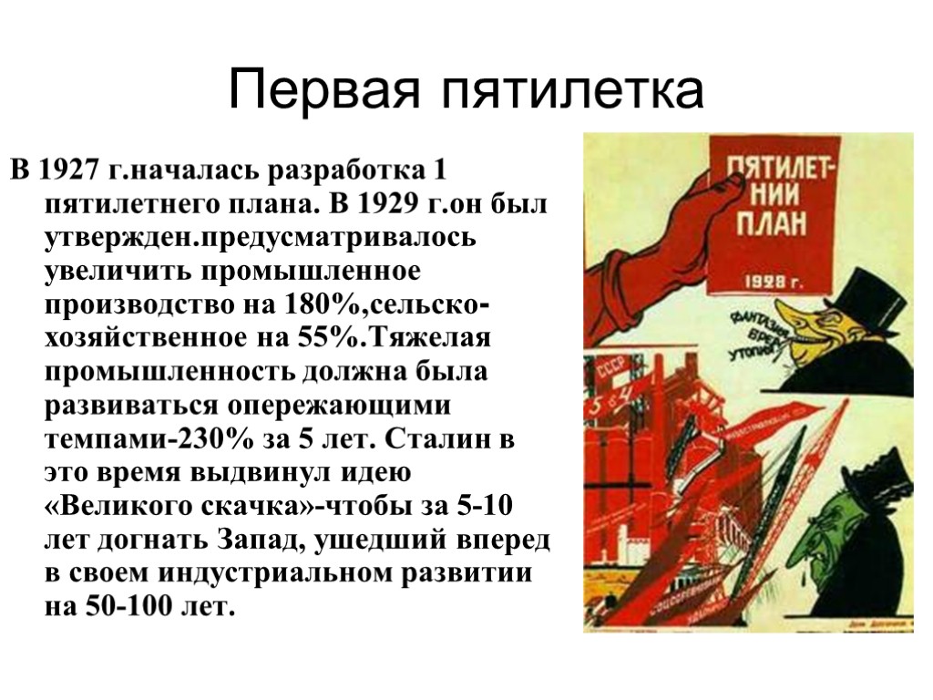 Начало разработки пятилетних планов развития народного хозяйства кто