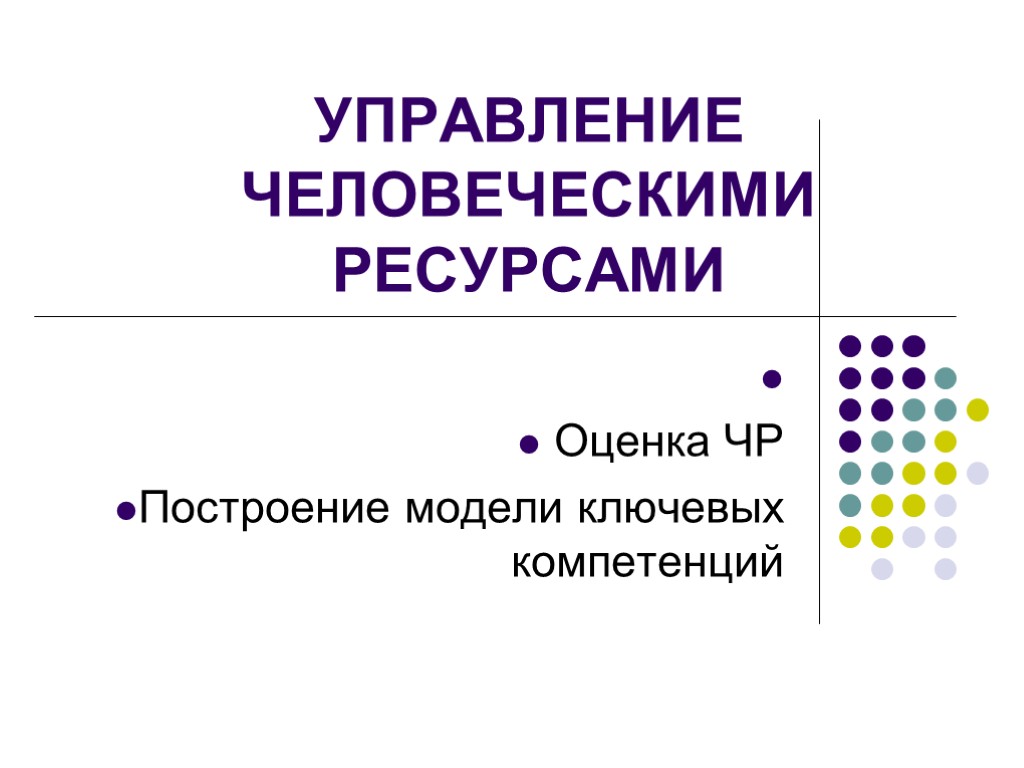 Человеческие ресурсы презентация