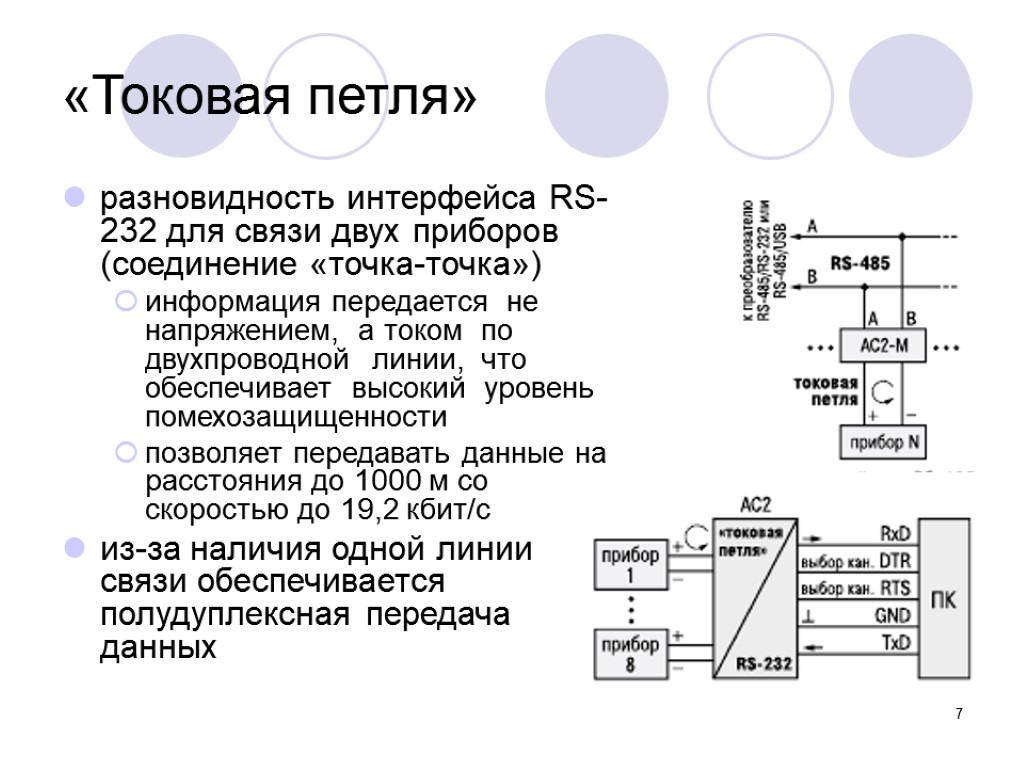 Схема подключения токовой петли