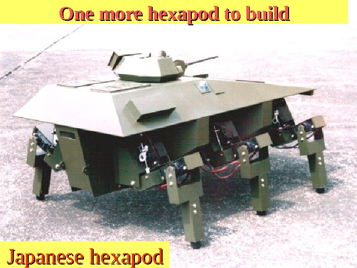 One more hexapod to build Japanese hexapod 