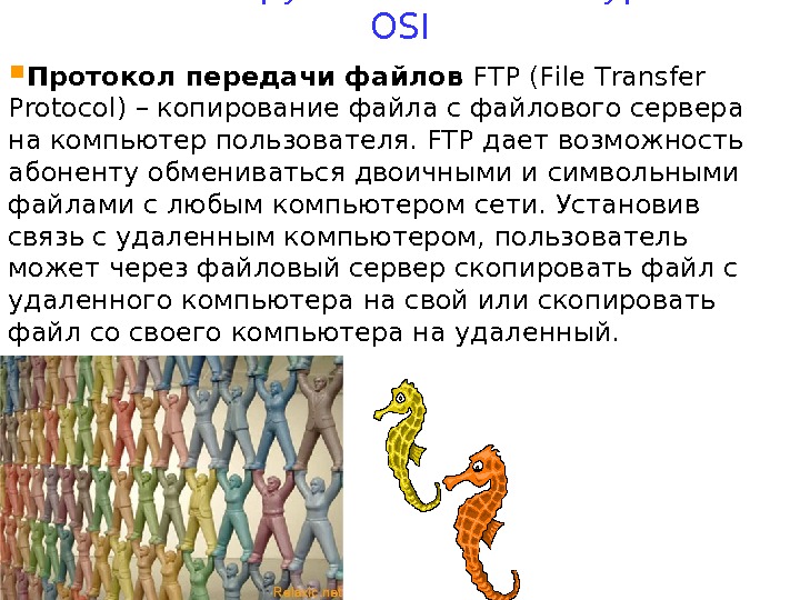  Протокол передачи файлов FTP (File Transfer Protocol) – копирование файла с файлового сервера на компьютер