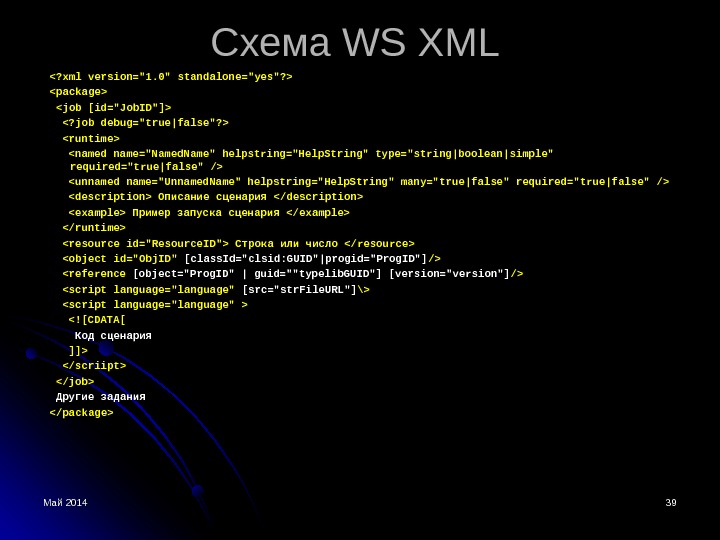 Май 2014 3939 Схема WS XML ? xml version=1. 0 standalone=yes?  package  job [id=Job.