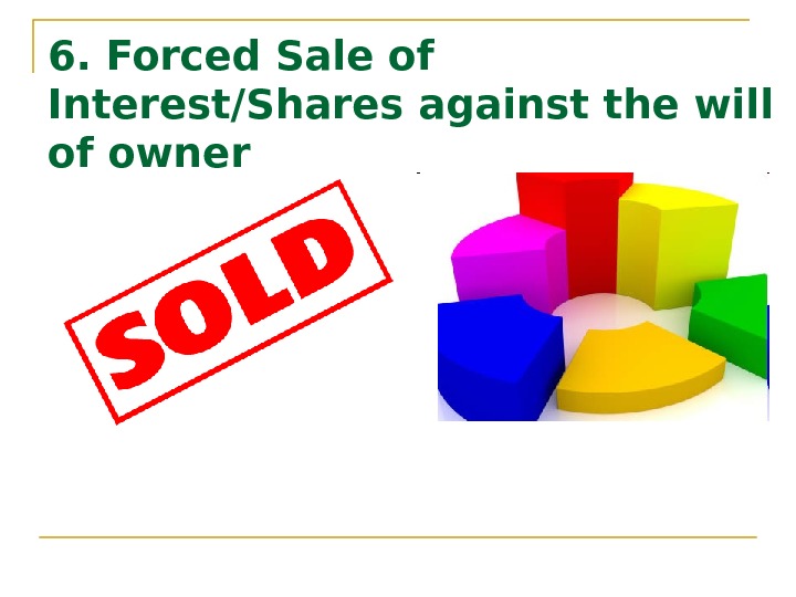   6. Forced Sale of Interest/Shares against the will of owner 