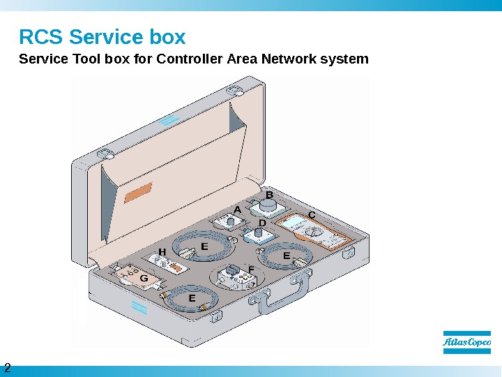 2  RCS Service box Service Tool box for Controller Area Network system 