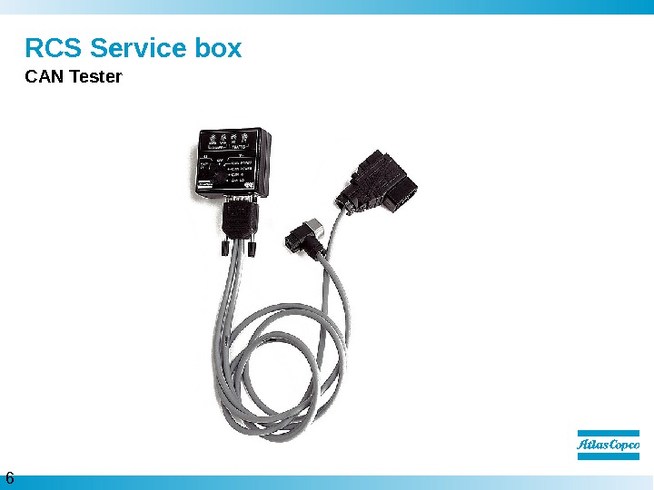 6  RCS Service box CAN Tester 