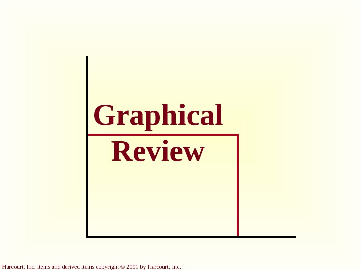 Harcourt, Inc. items and derived items copyright © 2001 by Harcourt, Inc. Graphical Review 