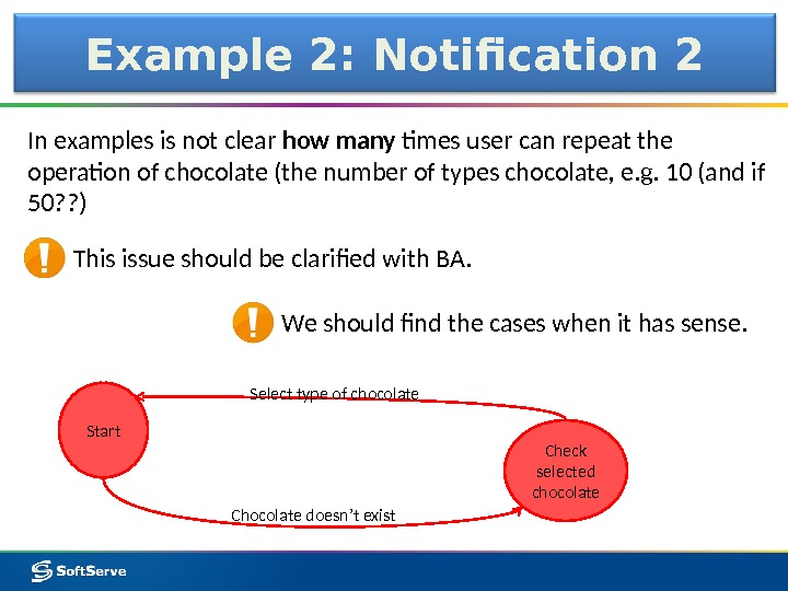 In examples is not clear how many times user can repeat the operation of chocolate (the