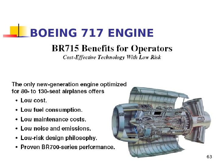 BOEING 717 ENGINE 63 
