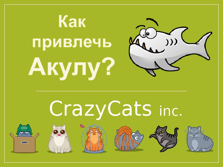 Crazy. Cats inc. 