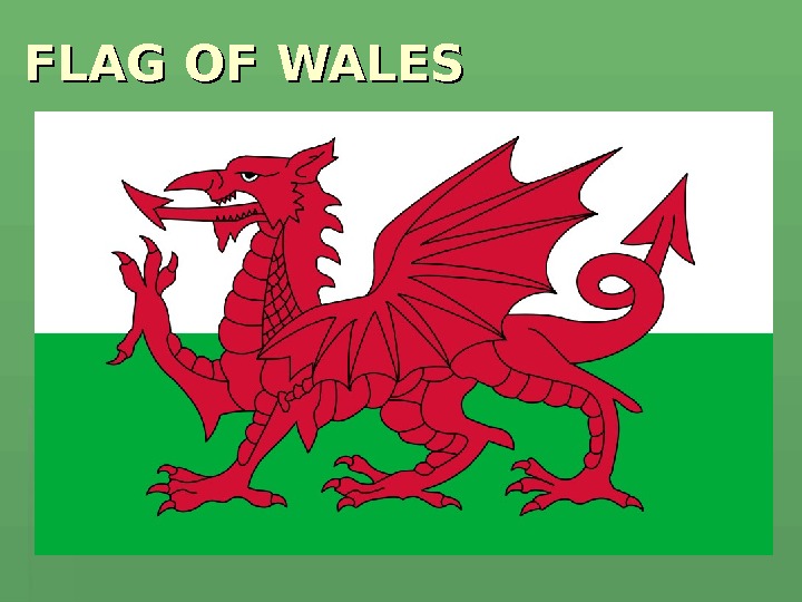 FLAG OF WALES  