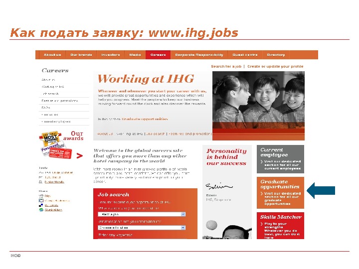 IHG©Как подать заявку : www. ihg. jobs 