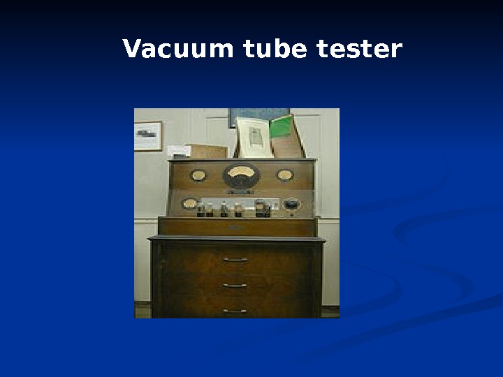 Vacuum tube tester 