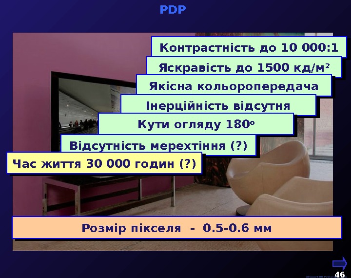  М. Кононов © 2009 E-mail: mvk@univ. kiev. ua 46  PDP  Контрастність до 10